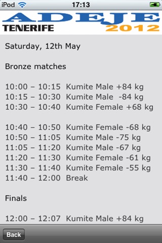 EUROPEAN SENIOR KARATE CHAMPIONSHIP 2012 / SHOPING AREA ADEJE 2012 screenshot 4