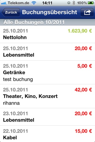 VSB Haushaltsplaner screenshot 2