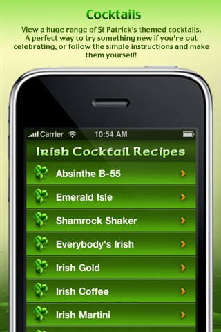 Irish Culture: eCards, Cocktails, Drinking games & Gaelic Phrases screenshot 4