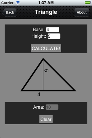 Area Calculator! screenshot 2