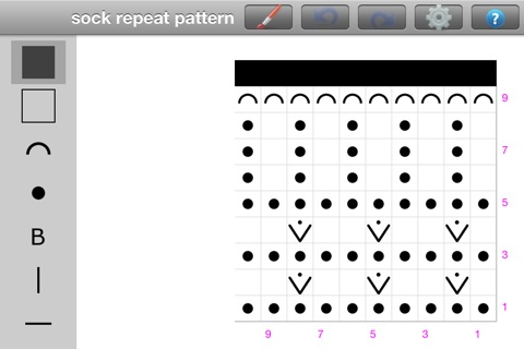 Knitting Chart Maker screenshot 2