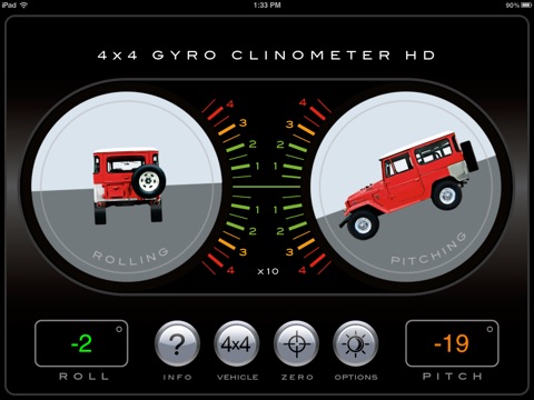 4x4 Gyroscope Clinometer HD screenshot 3