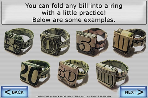 Dollar Ring Origami