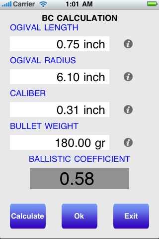 Ballistic Calculator: Field Helper screenshot 2