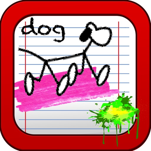 Doodle Dog Sketch Game - Stick Man Runner Games icon