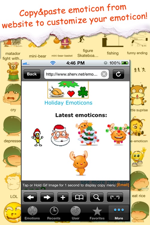Animated Emoticons™ for MMS Text Message, Email!!!(FREE)