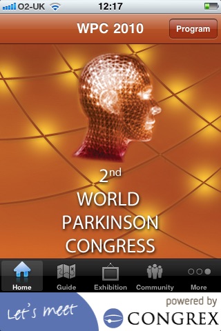 World Parkinson Congress 2010 screenshot 2