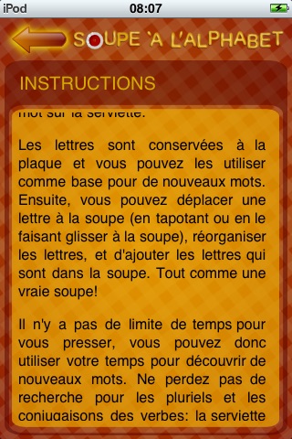 Soupe à l'Alphabet (jeu de anagram) screenshot 3