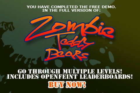 Zombie Teddy Bears Lite screenshot 4