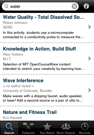 OER Search screenshot 2