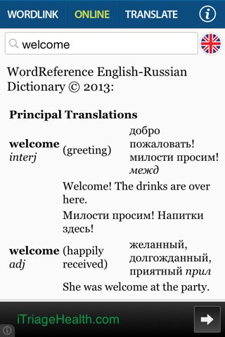 WordLink - Fastest Russian English Dictionary screenshot 2