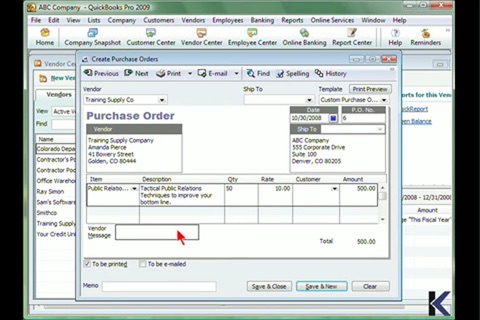 Learn QuickBooks Pro 2009 screenshot 4