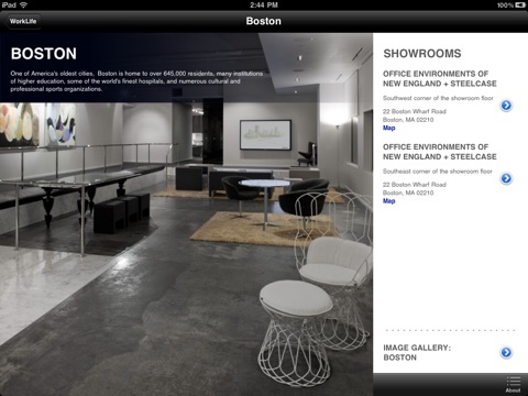 Steelcase WorkLife Interactive Showroom screenshot 2