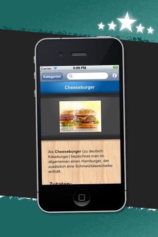 Fastfood HD - 100 Rezepte für Burger & Co screenshot 2