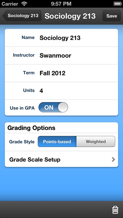 My Grades & Homework