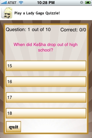Ke$ha Quizzle™