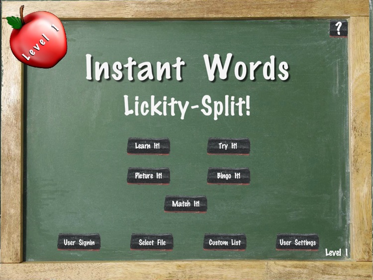 Instant Words 1 Multi User by LickitySplit Learning