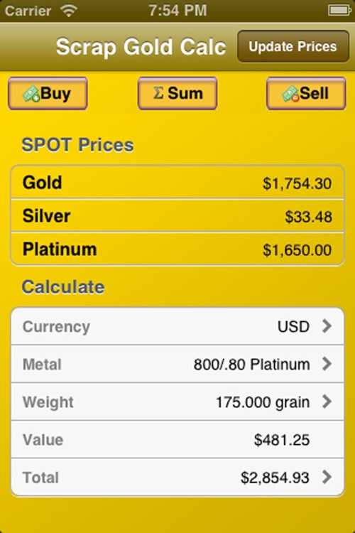 Scrap Gold Calculator