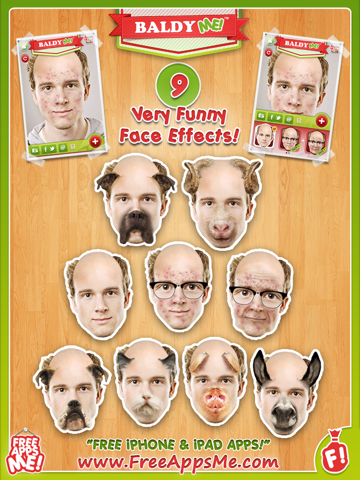 Baldy ME! HD FREE - Bald, Old and No Hair Selfie Yourself with Animal Face Photo Booth Effects Maker! screenshot 3