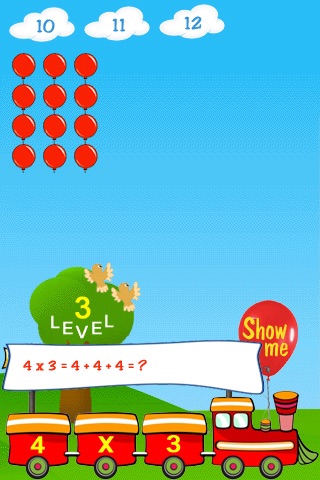 Math Train Free - Multiplication Division for Kids screenshot 2