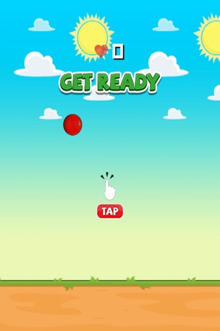 Flappy Red Ball - Tiny Flying screenshot 2