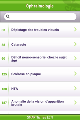 SMARTfiches Ophtalmologie Free screenshot 2