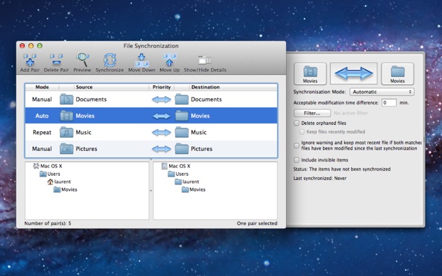 file synchronization mac