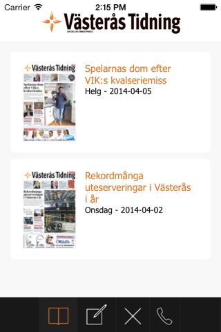 Västerås Tidning screenshot 2