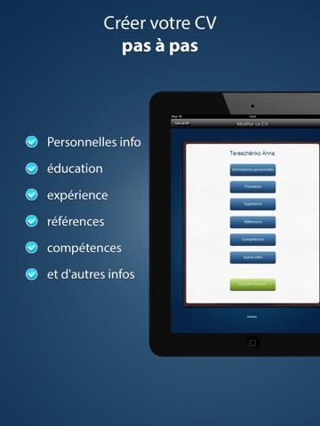 Pocket Mobile Resume PRO screenshot 2