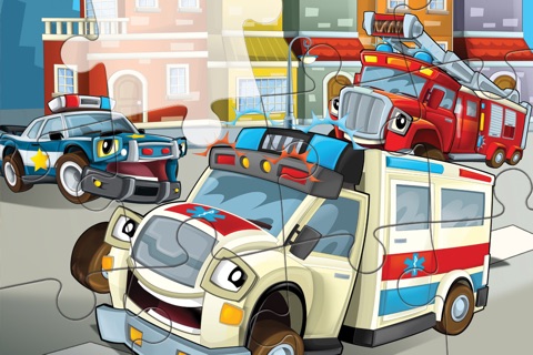 Cars and Friends - Puzzle Game for Boys screenshot 2