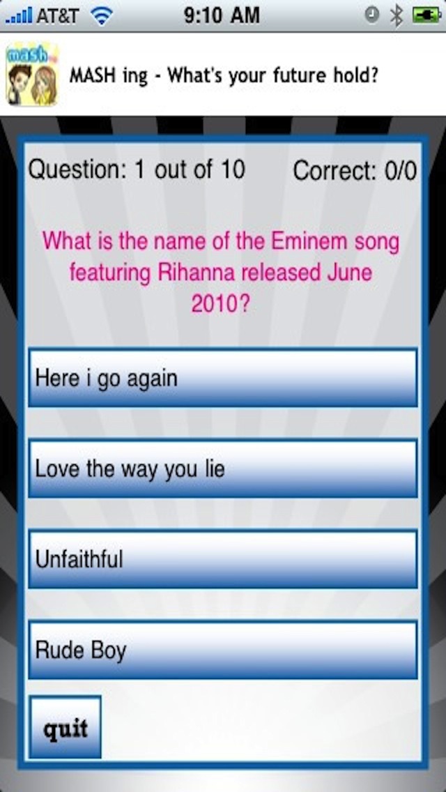 Rihanna Quizzle Screenshot 2
