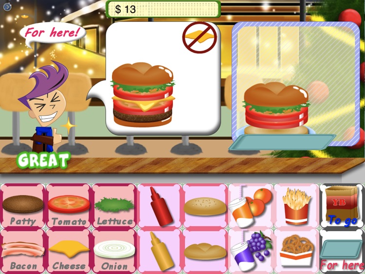 Christmas Yummy Burger Maker Game Free