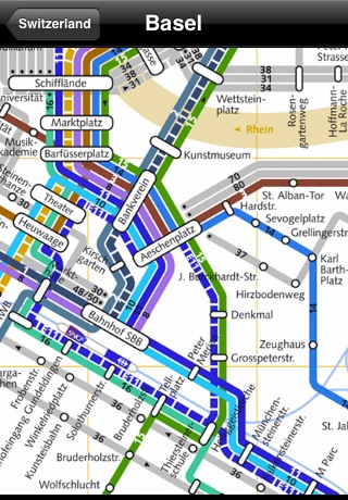 Switzerland Subway Maps (Lausanne, Zurich, Basel and 3 more) screenshot 2