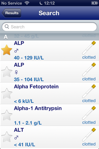 Lab Results screenshot 2