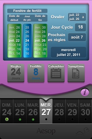 Fertility Clock: menstrual period + ovulation log screenshot 4