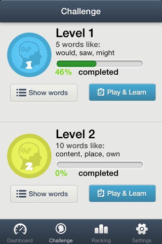 Vocabla: TOEFL Exam. Play & learn 1350 English words and improve vocabulary in easy tests. screenshot 4