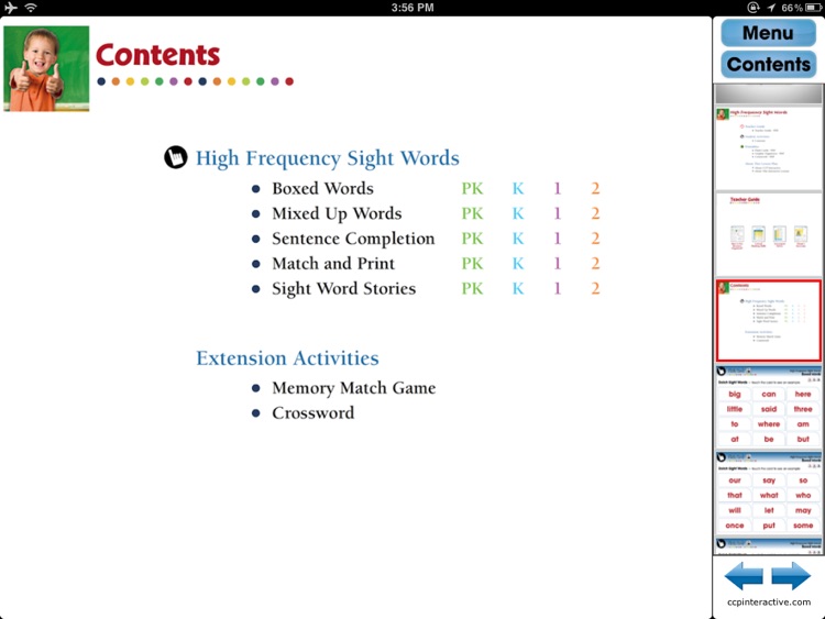 High Frequency Sight Words - Common Core
