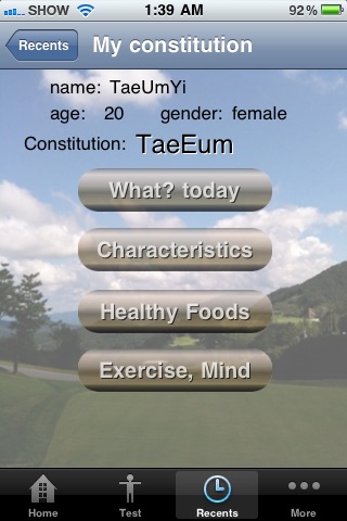 Health care for my constitution(oriental medicine) lite screenshot 3