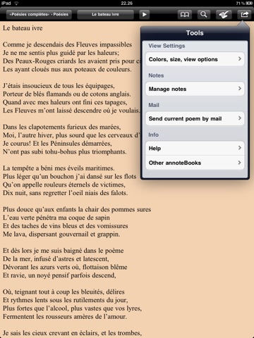 Rimbaud: Poésies complètes for iPad screenshot 3