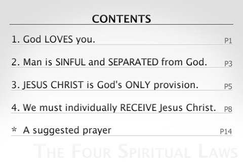 Four Spiritual Laws of Bible & Christ screenshot 3