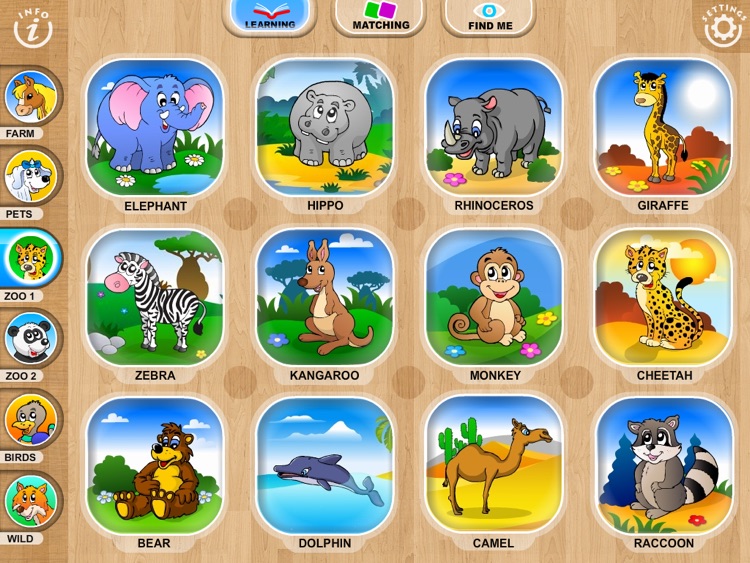 Abby Monkey® Baby Zoo Animals: Preschool activity games for children by  22learn, LLC