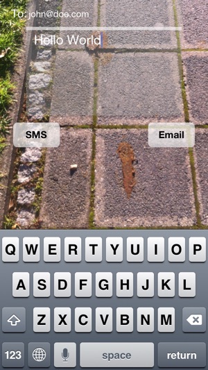 SMS while Walking