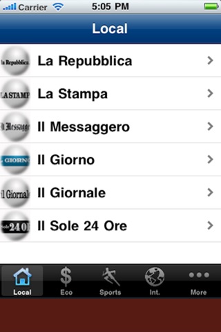 Giornali italiani screenshot 2