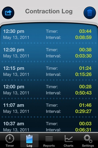 Contractions Counter: pregnancy contraction timer screenshot 3