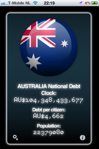 Real Time World Debt Clock screenshot 4