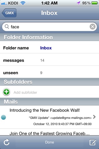 IMAP Folders (auto sort mail) screenshot 4