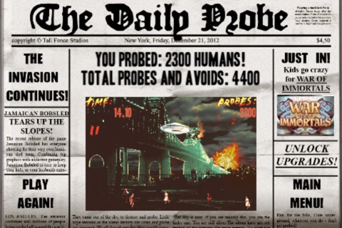 Probe All Humans - Retro UFO Battle Story screenshot 3