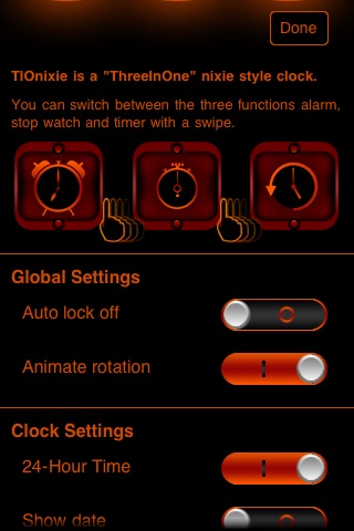 TIOnixie Alarm Clock - Stop Watch - Timer screenshot 4