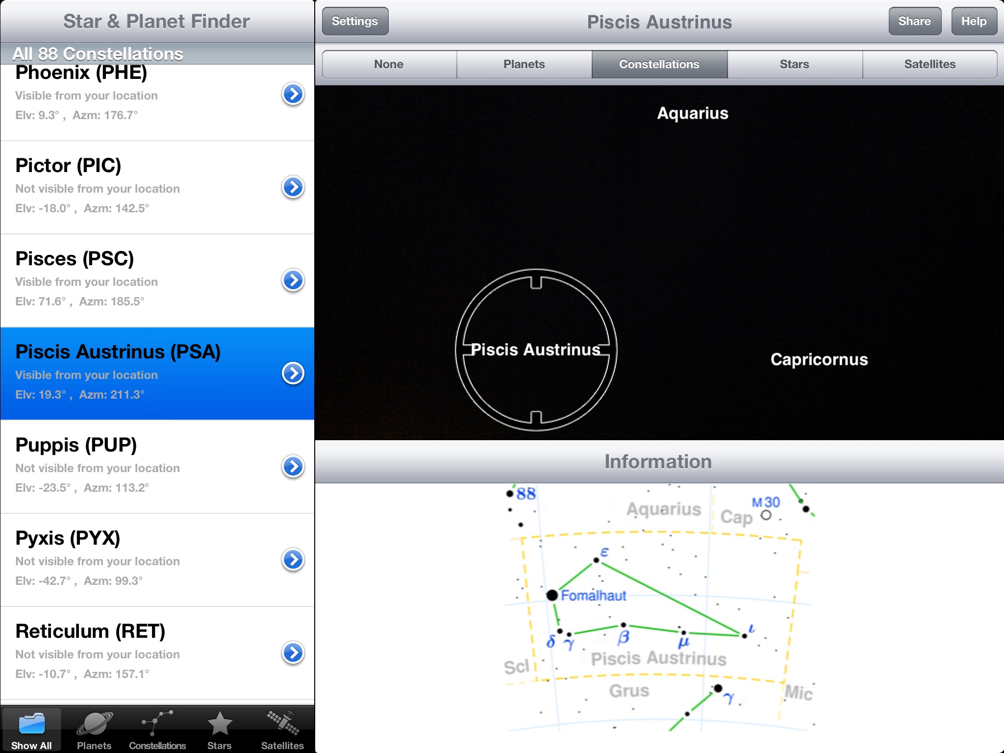 Star & Planet Finder HD screenshot 4