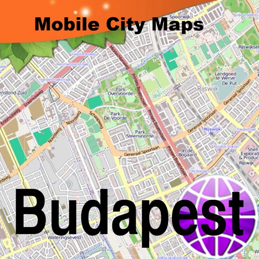 Budapest Street Map.